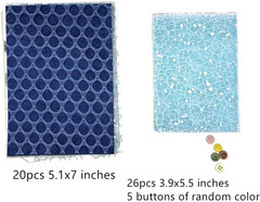 Textured Scrapbook Paper Mesh Fabric – Junk Journal Supplies Assorted Set 51 She