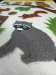 Vintage Sandylion Fuzzy Owl Squirrels Stickers Sealed 90s Toys R Us Scrapbook