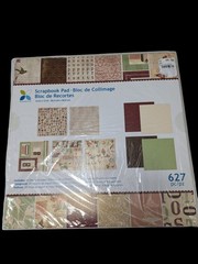 Scrapbooking Lot,25 Sheets of Asst. Paper, Refill Pages, 626 Item Kit. See Pics