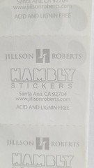 JILLSON & ROBERTS HAMBLY STICKERS PRISMATIC SHEET MINI / SMALL EASTER EGGS