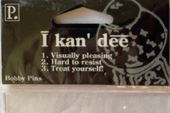 BABY GIRL ”I kan dee” BOBBY PIN Embellishments(4pc)Pebbles •Little one•Kid•Clips