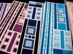 Perfect Fit Purple Photo Mounting Paper, Great Lengths, Paper strips various