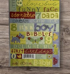 K&Co Baby Boy Embossed Scrapbook Stickers Love Bug Sweet Dreams Adorable NEW