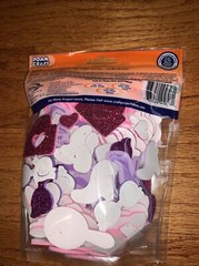 NEW GLITTER Foam Stickers Pink Purple Fashion Accessories