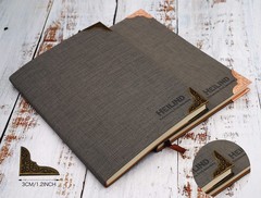 Metal Book Corner Protector Set, Iron Decorative Cover, JSMSEVEN