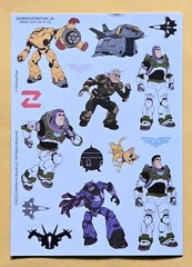 Disney Pixar Lightyear Sticker Single Sheet