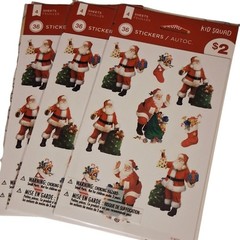 Christmas Sticker Lot: 662Total Stickers Dogs Cats Santa Trees Snowman Nativity
