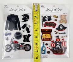 Motorcycle And Pirate Stickers The Paper Studio 2 Sticker Sets