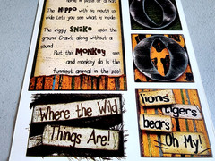 Bo Bunny Gone Wild Zoo Cardstock Stickers 12″ Scrapbooking 2011 Retired NO