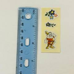 VINTAGE STICKERS The Disney Store SNOW WHITE AND THE SEVEN DWARFS