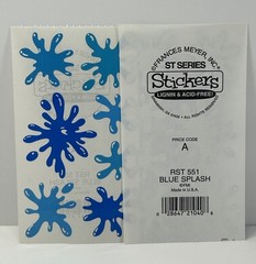 Frances Meyer BLUE SPLASH Sticker Sheets WATER
