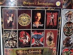 (2) SEALED Sandylion Disney Pirates Of The Caribbean Sticker Pack 2 Sheets