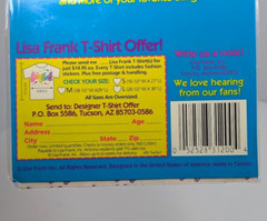 Lisa Frank Silly Senders Envelope Stickers Outer Space Alien UFO Vintage SEALED
