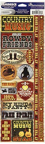 Signature Series Cardstock Combo Country Music Stickers