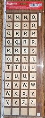 RARE Hasbro Sticko Large Scrabble Letters Crossword Game Board Scrapbook Sticker