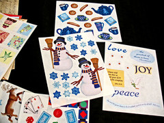 Lot Shell & Asian Mayabi Photo Mounting Paper, Christmas Stickers Plus
