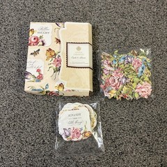 Anna Griffin Quotes & Flowers 120 3-D Flower Stickers & Cardstock – New AG 772