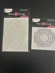 12 Spellbinders Want2Scrap Adhesive Bling, Nestabling. 345