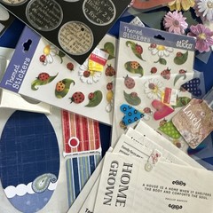 Large Lot Scrapbooking Lot Stickers Embellishments Rub Ons, Studio Life, John De