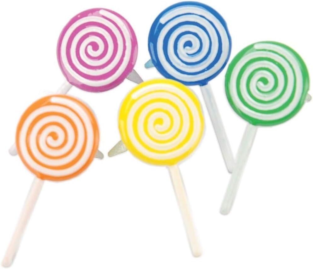 Lollipops – Candy, Decorative Scrapbook Brads – Eyelet Outlet #792