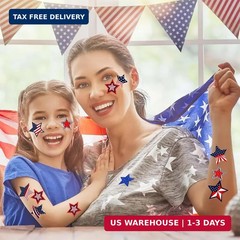500 Pcs 4Th of July Patriotic Stickers 1.5Inch American Flag Sticker USA Fourth