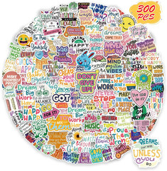 300 PCS Motivational & Positive Affirmation Sticker Pack – Inspirational Vinyl
