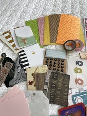 225+ pcs Lot Junk Journaling Scrapbooking Mixed Media Ephemera Destash