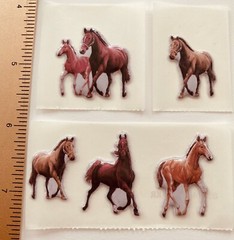 Mxd Horse Wild Wild West Cowboy Themed Lot Stickers + Puffy Sticker + Borders
