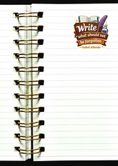 Write What Should Not Be Forgotten Sticker Writer Quote Book Lover Journal Scrap