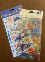 Lot of 2 Pkgs Stickopotamus Binder Stickers Fish & Sea Life NIP