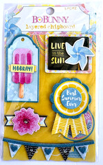 Summer Scrapbooking Kit Chipboard Stickers Die Cuts Beach Theme Lot