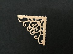 Page Corners Lace Edge Corner Page Accents Die Cut Embellishments 10 pcs 1-1/4”