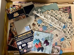 3 Lb Box Of Ephemera Junk Journal Scrapbook Craft Supplies Old New 13x10x2 Fun!