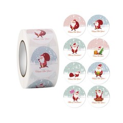 500pcs/Roll Decoration Merry Christmas Roll Paper Party Sticker Gift Label