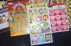 Scrapbooking Sticker Lot Mixed brands Occasions almost 1 LB