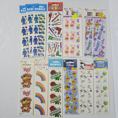 Vintage Sticker Sheets Lot of 14 New In Package Hambly Suzys Zoo Mrs Grossmans