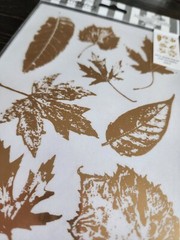 Royal Rub-Ons Transfers – Gold Leaves Metallic Foil – RETIRED NEW 27