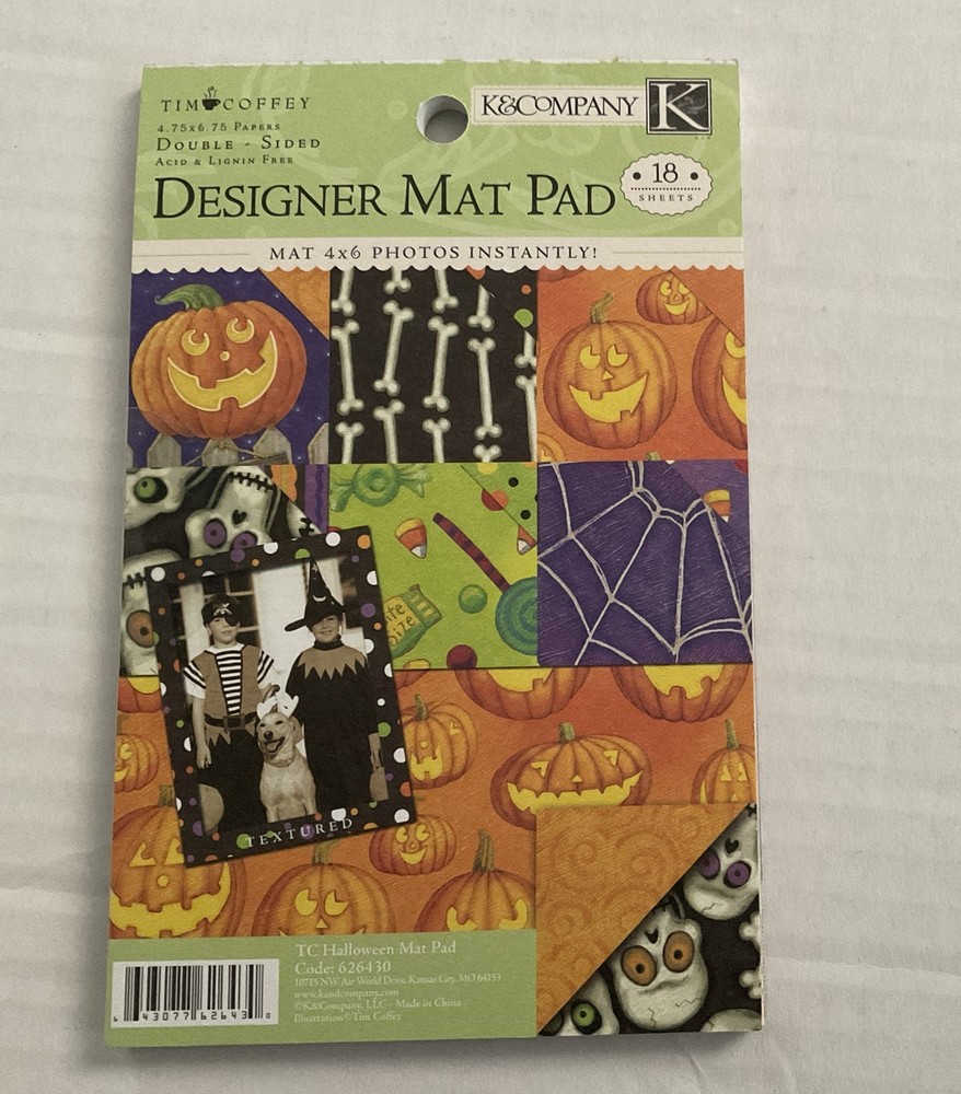 K & Co Designer Mat Pad, Tim Coffey Halloween