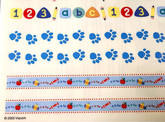 Sandylion Blue’s Clues Clear Sticker Borders 2003 Vintage NOS Scrapbook