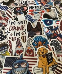 10 Fun Patriotic ‘Merica stickers, patriotic decal, vinyl decal, america, usa