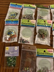Scrapbooking Craft Embellishment Lot Eyelet Outlet Brads, Metal Words, Etc.
