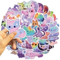 ZOLAREIN 50 Pcs Sky Cat Stickers