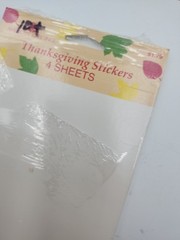 vintage American Greetings Forget Me Not Thanksgiving sticker 3 sheets fall