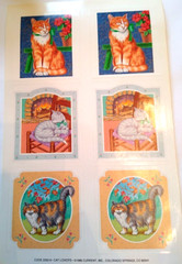 Vintage 1988 Current Cat Lovers Stickers 2262-9 Nice 5 Sheets