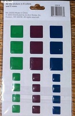 Joann Scrap Essentials 42 Tiles 2 Sizes Card Making Craft Scrapbook Stickers