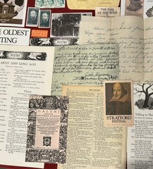 Vintage Book Lovers Junk Journal-book pages & cutout playing cards stamps & more