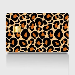 Cheetah Glossy Girly Debit Credit Card Vinyl Sticker Decal Money Bank Cash Cover