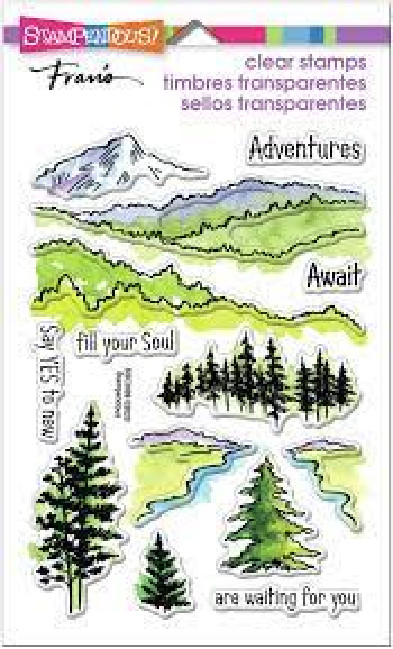 Stampendous ACRYLIC STAMPS ADVENTURE AWAITS PCS