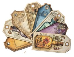 Handmade Junk Journal Tags Ephemera Scrapbook Embellishments
