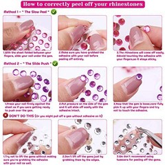 4950pcs Rhinestone Stickers – Self-Adhesive Gems for Crafts, Makeup & Decor – 30